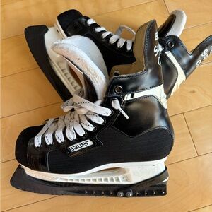 Bauer black and White Ice Hockey Skates